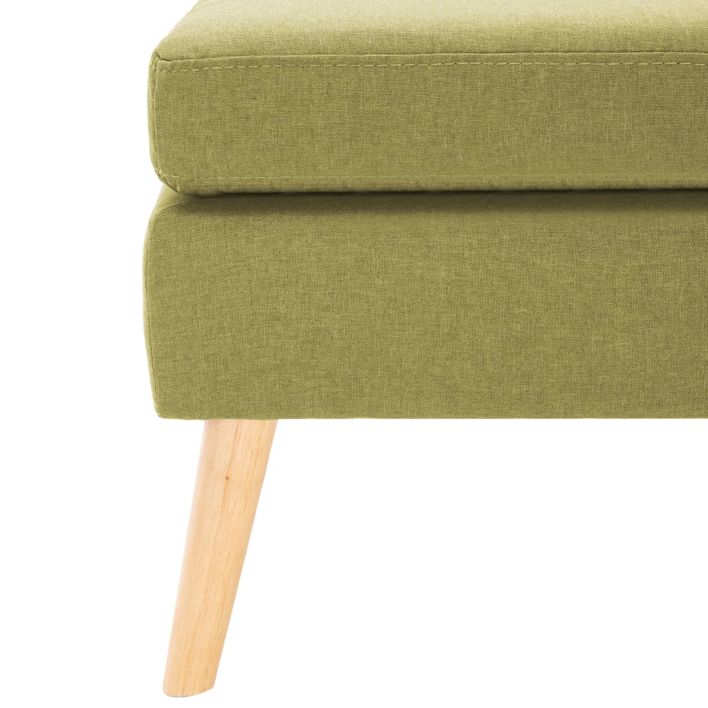 Apoio de pés tecido verde