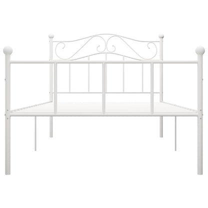 Estrutura de cama 100x200 cm metal branco