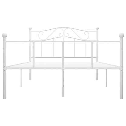 Estrutura de cama 160x200 cm metal branco