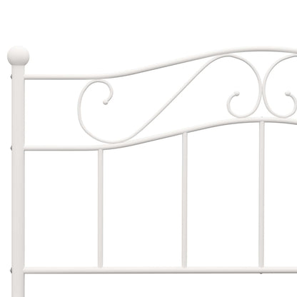 Estrutura de cama 160x200 cm metal branco