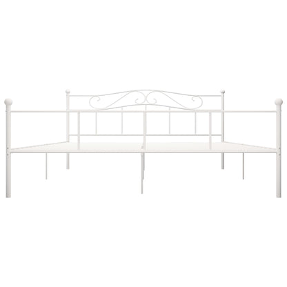 Estrutura de cama 180x200 cm metal branco
