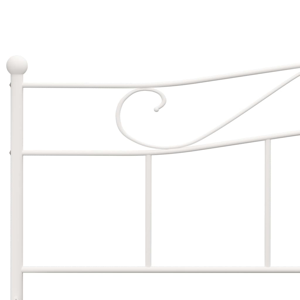 Estrutura de cama 180x200 cm metal branco