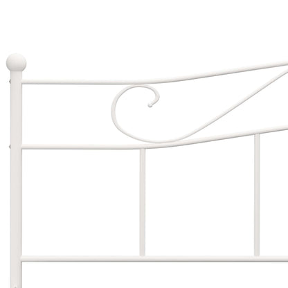 Estrutura de cama 180x200 cm metal branco