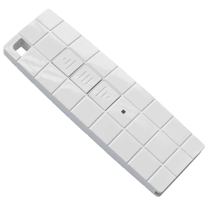 Toldo motorizado com caixa 450x300 cm azul e branco