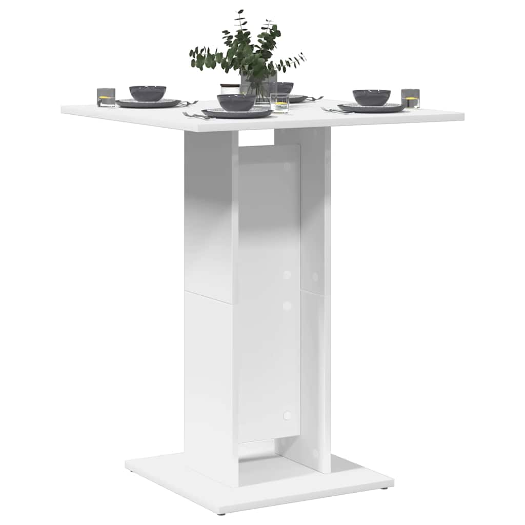 Mesa de bistrô 60x60x75 cm derivados de madeira branco