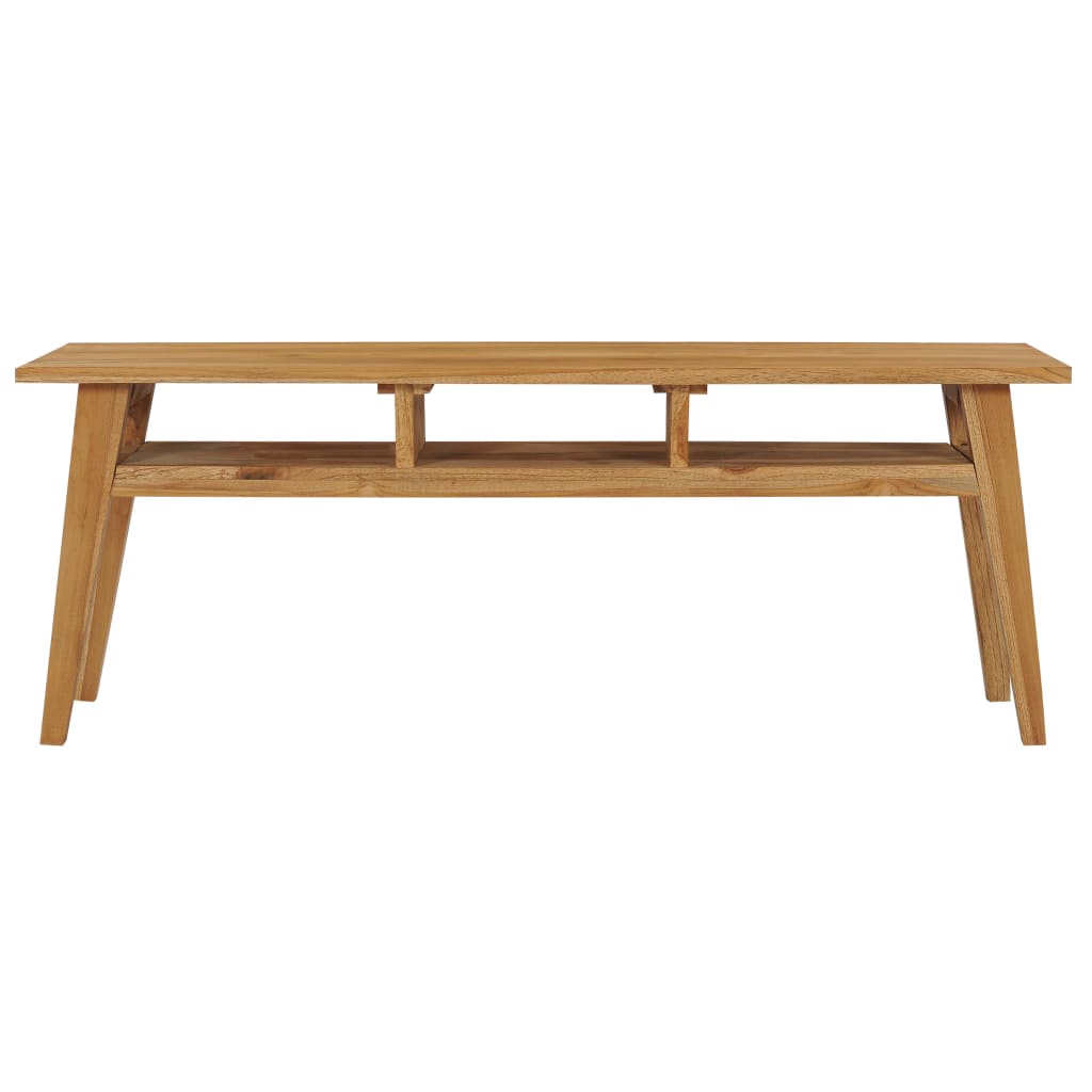 Móvel de TV de madeira de teca maciça