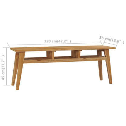 Móvel de TV de madeira de teca maciça