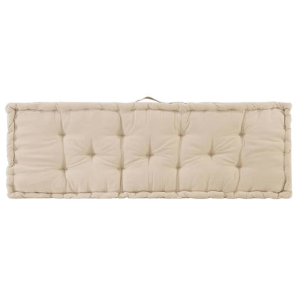 Almofadões p/ sofá de paletes 2 pcs algodão bege