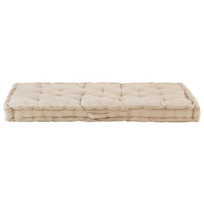Almofadões p/ sofá de paletes 2 pcs algodão bege