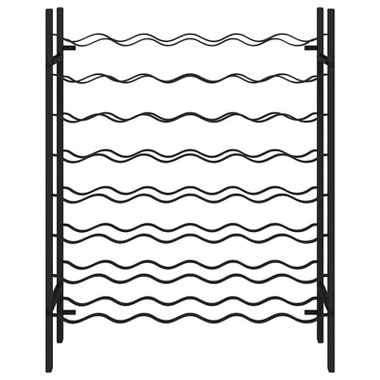 Garrafeira para 48 garrafas metal preto