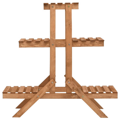 Suporte para plantas 83x25x83 cm madeira de abeto
