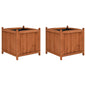 Vasos/floreiras 2 pcs 50x50x50 cm madeira de abeto
