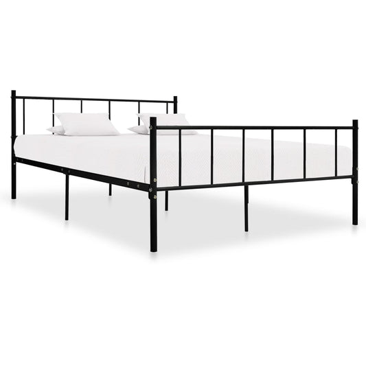 Estrutura de cama 180x200 cm metal preto