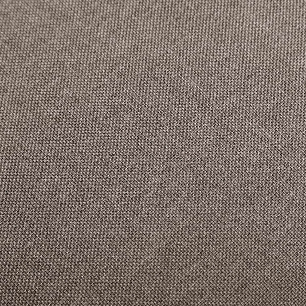 Bancos de bar 2 pcs tecido cinzento-acastanhado