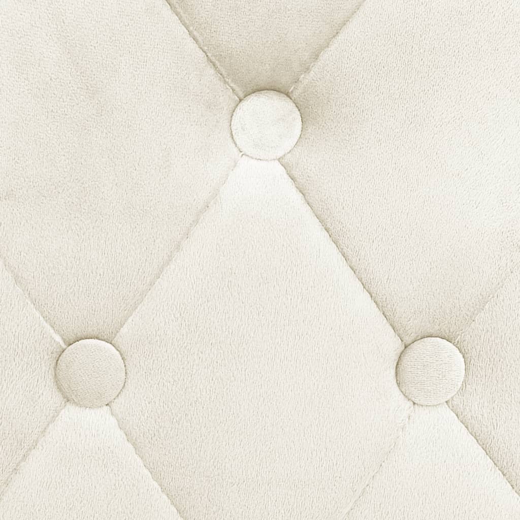 Bancos de bar 2 pcs veludo creme