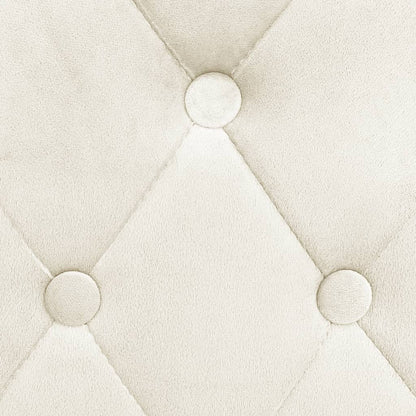 Bancos de bar 2 pcs veludo creme