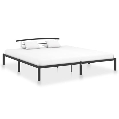 Estrutura de cama 180x200 cm metal preto