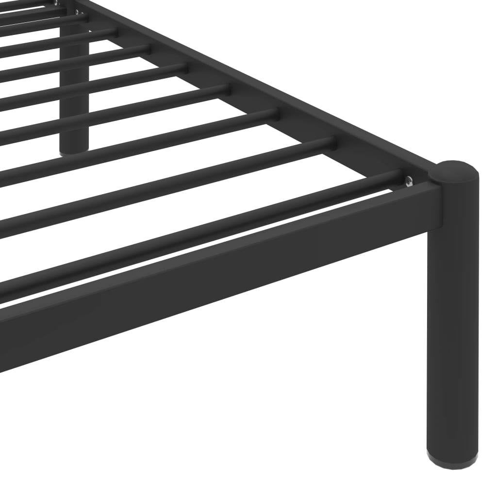 Estrutura de cama 180x200 cm metal preto