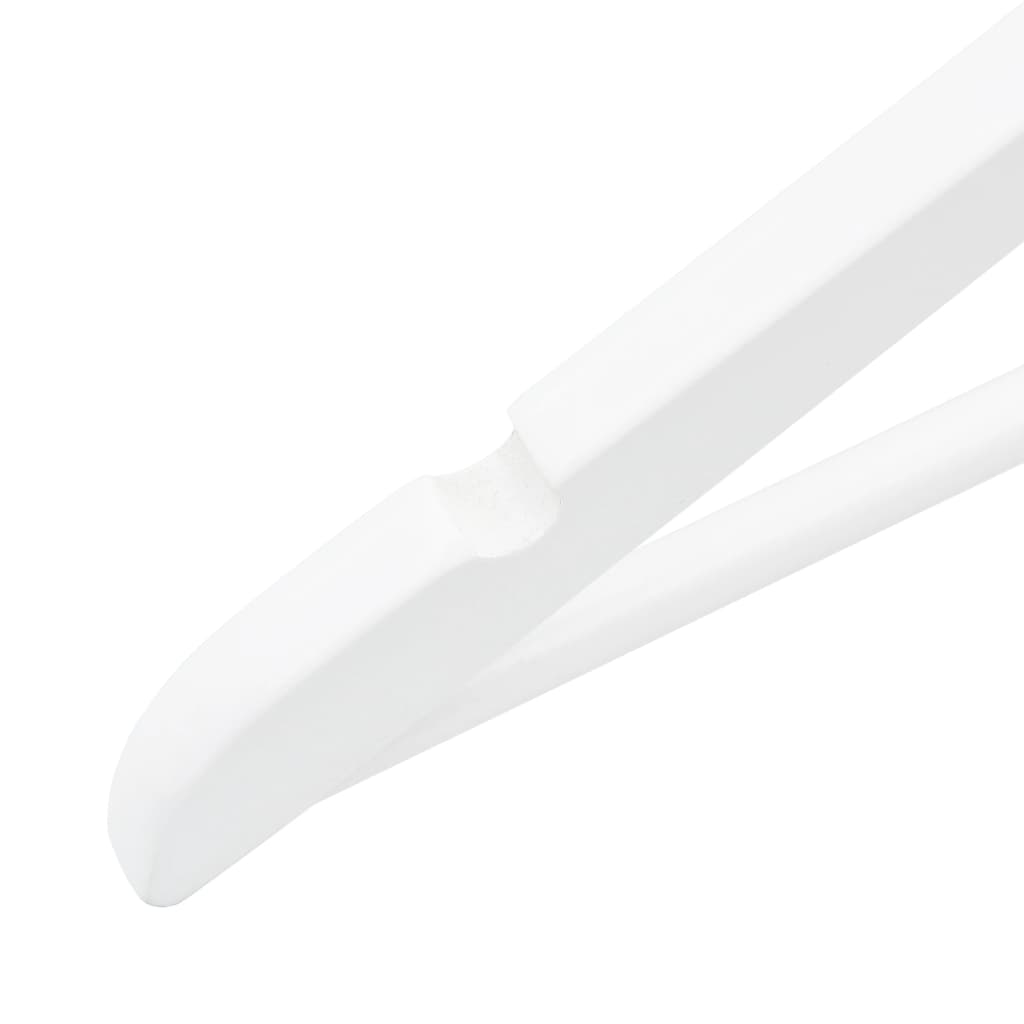 50 pcs conjunto de cabides antiderrapantes madeira branco
