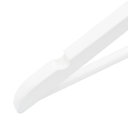 100 pcs conjunto de cabides antiderrapantes madeira branco