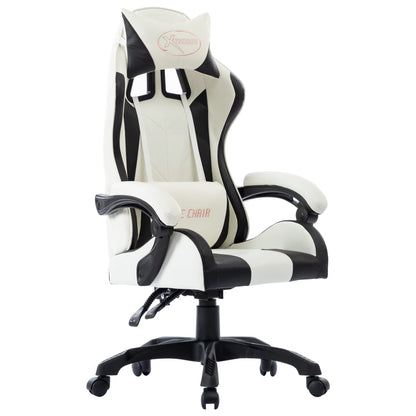 Cadeira estilo corrida couro artificial preto