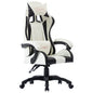 Cadeira estilo corrida couro artificial preto