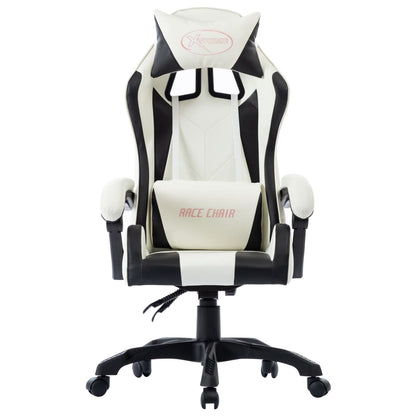 Cadeira estilo corrida couro artificial preto