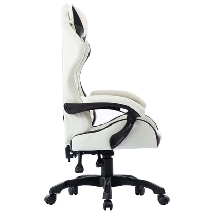 Cadeira estilo corrida couro artificial preto