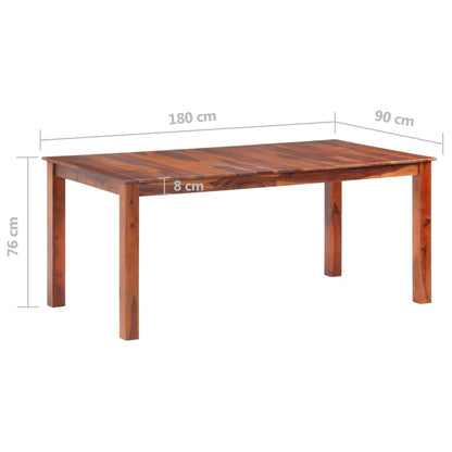 Mesa de jantar 180x90x76 cm madeira maciça