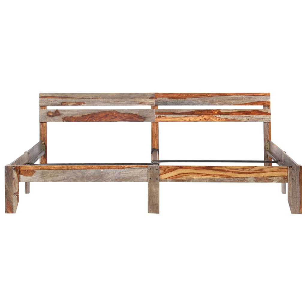 Estrutura de cama sem colchão 200x200 cm madeira maciça