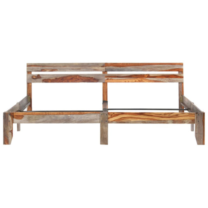 Estrutura de cama sem colchão 200x200 cm madeira maciça