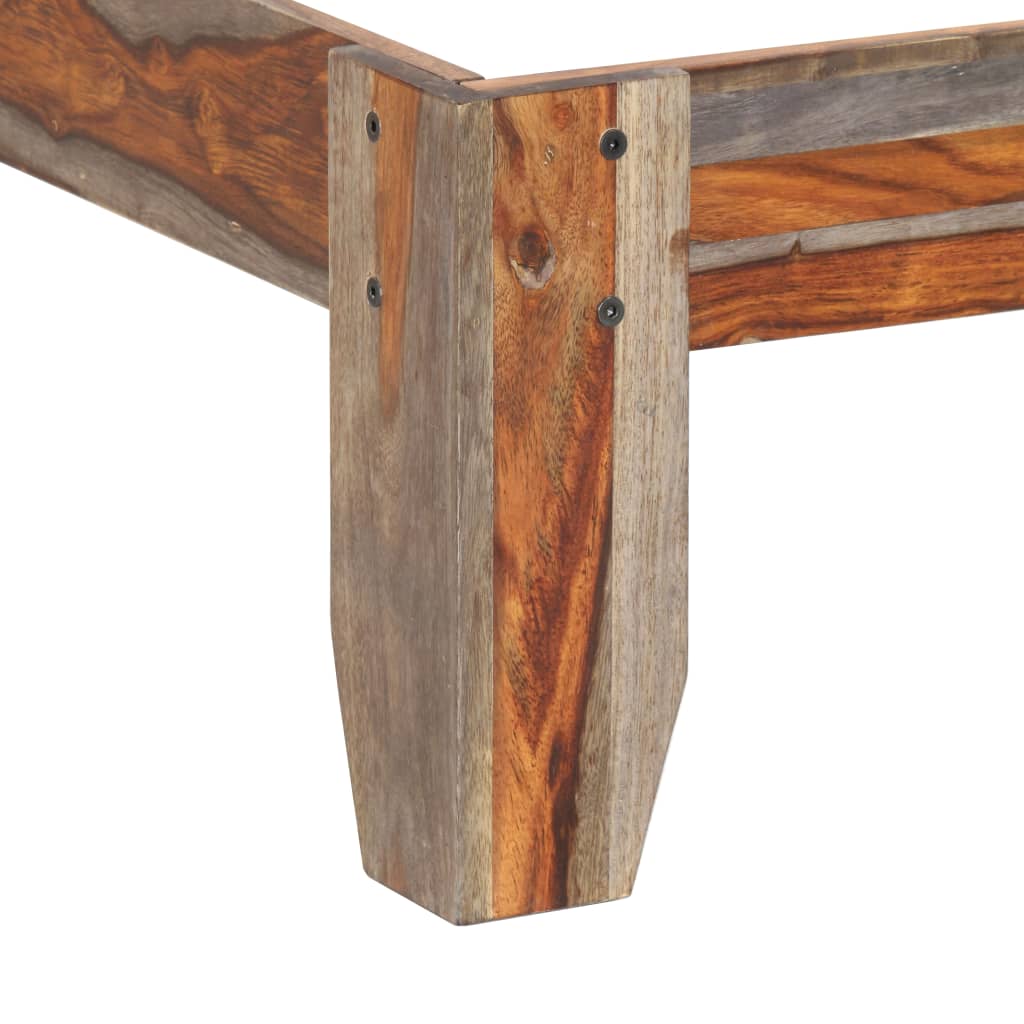 Estrutura de cama sem colchão 200x200 cm madeira maciça