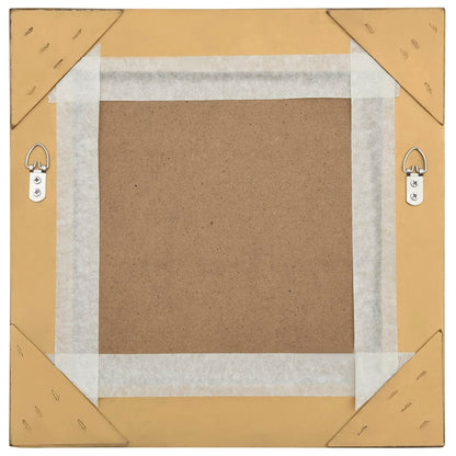Espelho de parede estilo barroco 40x40 cm dourado