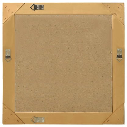 Espelho de parede estilo barroco 60x60 cm dourado