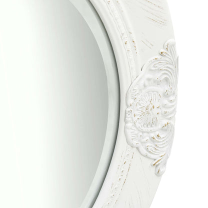 Espelho de parede estilo barroco 50 cm branco