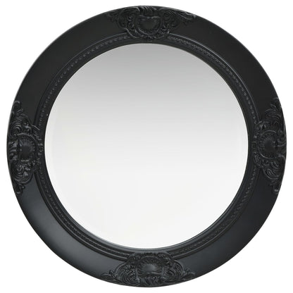 Espelho de parede estilo barroco 50 cm preto