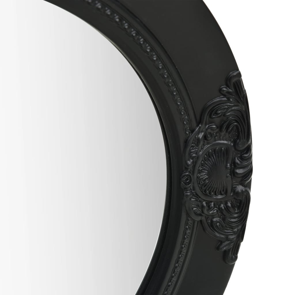 Espelho de parede estilo barroco 50 cm preto