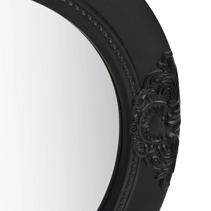 Espelho de parede estilo barroco 50 cm preto