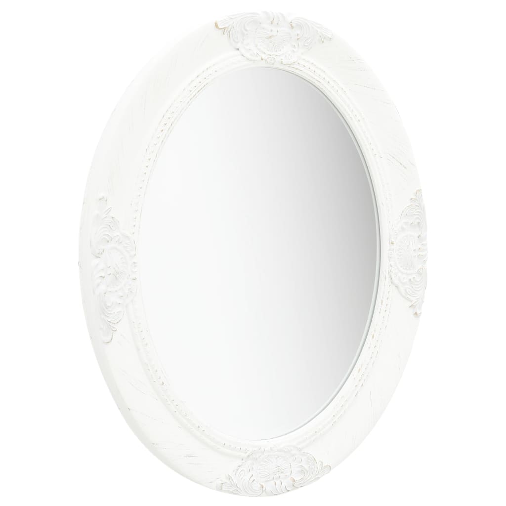 Espelho de parede estilo barroco 50x60 cm branco