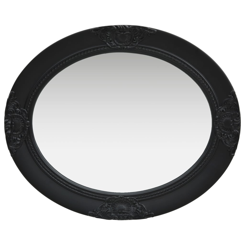 Espelho de parede estilo barroco 50x60 cm preto