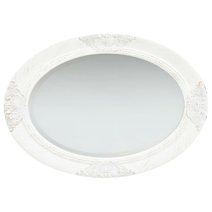 Espelho de parede estilo barroco 50x70 cm branco