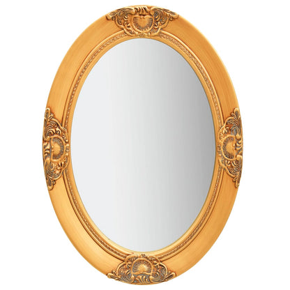 Espelho de parede estilo barroco 50x70 cm dourado