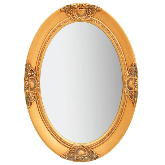 Espelho de parede estilo barroco 50x70 cm dourado