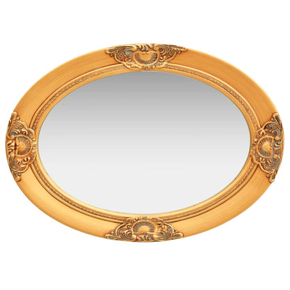 Espelho de parede estilo barroco 50x70 cm dourado