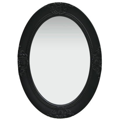 Espelho de parede estilo barroco 50x70 cm preto