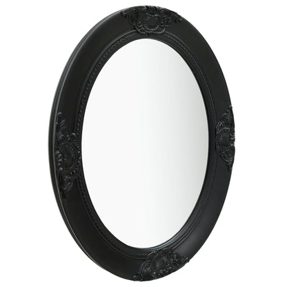 Espelho de parede estilo barroco 50x70 cm preto