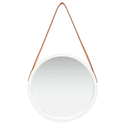 Espelho de parede com alça 40 cm branco