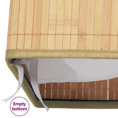 Caixas de arrumação 4 pcs bambu