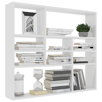 Estante de parede 90x16x78 cm contraplacado branco