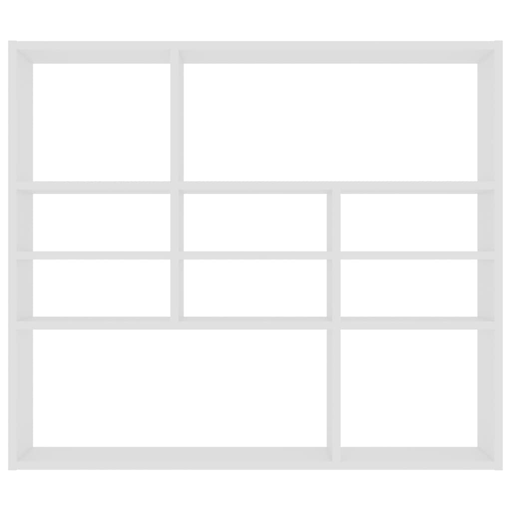 Estante de parede 90x16x78 cm contraplacado branco